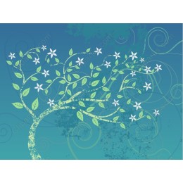 Whimsical Floral Tree