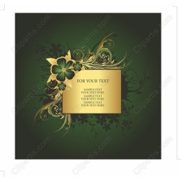 Elegant Floral with Golden Frames