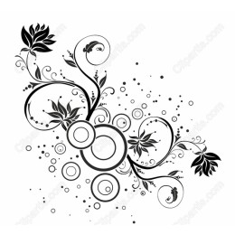 Elegant Floral in Black and White