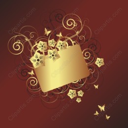Luxurious Gold Floral
