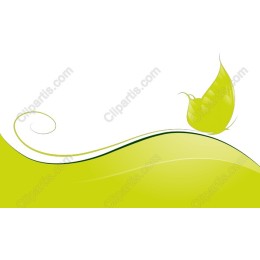 Whimsical Green Butterfly