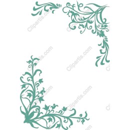 Decorative Floral Corner