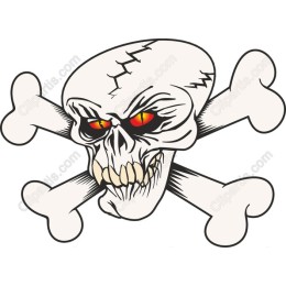 Menacing Skull and Crossbones