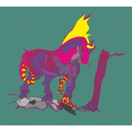 Vibrant Mythical Horse