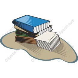 Stack of Books and Paper