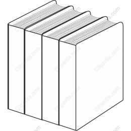 Minimalist Stacked Books