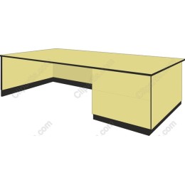 Stylish Yellow Office Desk