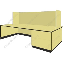 Modern Yellow Office Desk