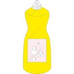 Bright Yellow Liquid Soap Bottle
