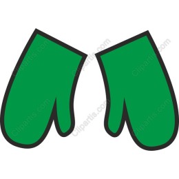 Green Oven Mitts
