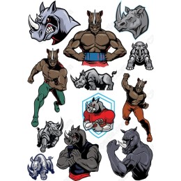 Rhino Graphics Bundle - Clipart Collection