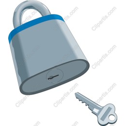 Classic Padlock and Key