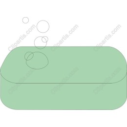 Charming Green Soap with Bubbles