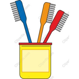 Colorful Grooming Combs in a Container