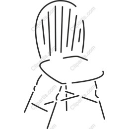 Classic Chair Line Art