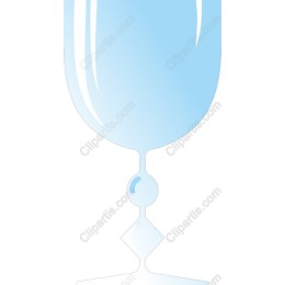 Elegant Blue Glass Goblet