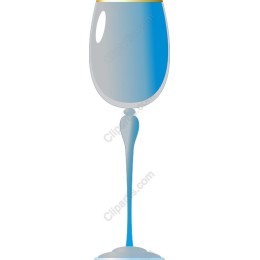 Elegant Blue Glass