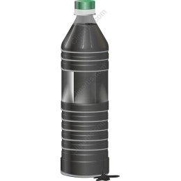 Black Plastic Bottle