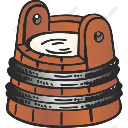 Rustic Wooden Bucket