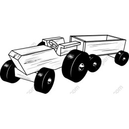 Nostalgic Wooden Toy Truck