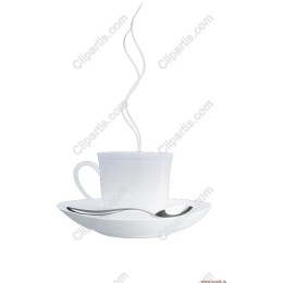 Elegant Steaming Coffee Cup