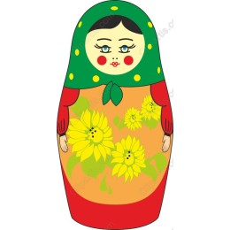 Charming Matryoshka Doll - Sunflower Delight