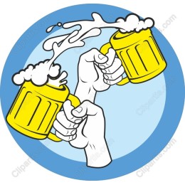 Clinking Beer Mugs