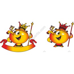 Cheerful Royal Cartoon Character