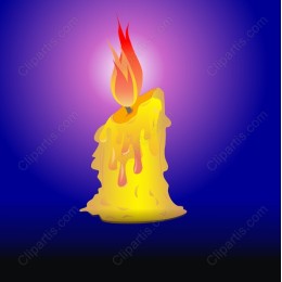 Vibrant Candle