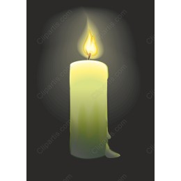 Elegant Glowing Candle