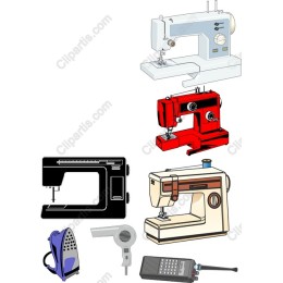 Colorful Sewing Machine and Home Care Collection
