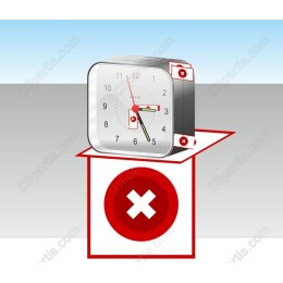 Stylish Alarm Clock in “Do Not Disturb” Box