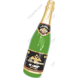 Elegant Champagne Bottle