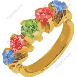 Colorful Gemstone Ring