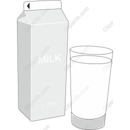 Milk Carton and Glass