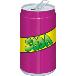 Vibrant Soda Can