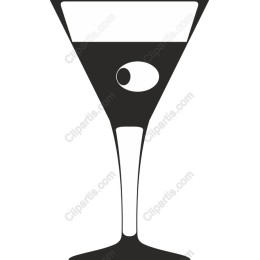 Quirky Cocktail Glass with Eyeball
