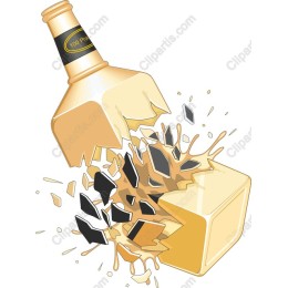 Exploding Champagne Bottle