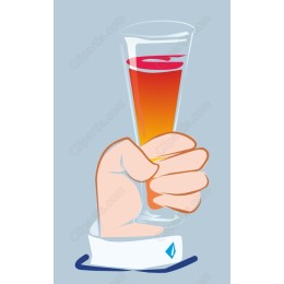 Elegant Hand Holding Glass