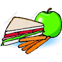 Healthy Meal - Sandwich, Carrots, and Apple
