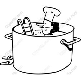 Playful Chef in Pot