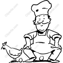 Cheerful Chef and Chicken