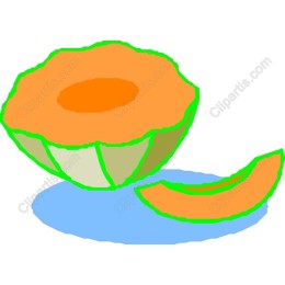 Vibrant Melon Slice