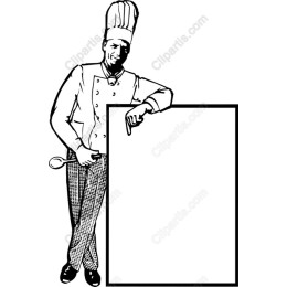 Classic Chef with Customizable Text Space