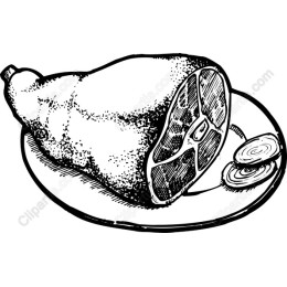 Hand-Drawn Ham Shank