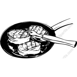 Sizzling Steaks in Pan