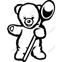 Teddy Bear with Spoon