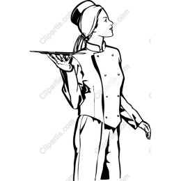 Chef with Tray