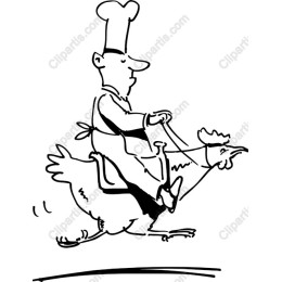 Whimsical Chef on Chicken