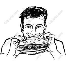Cheerful Sandwich Enjoyment